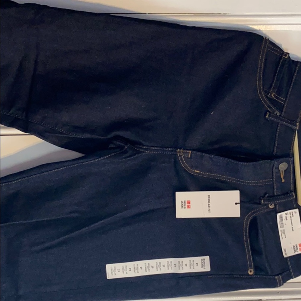 NWT Uniqlo high rise straight fit jeans